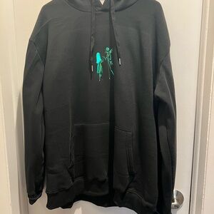 Black Custom Made Graphic Hoodie